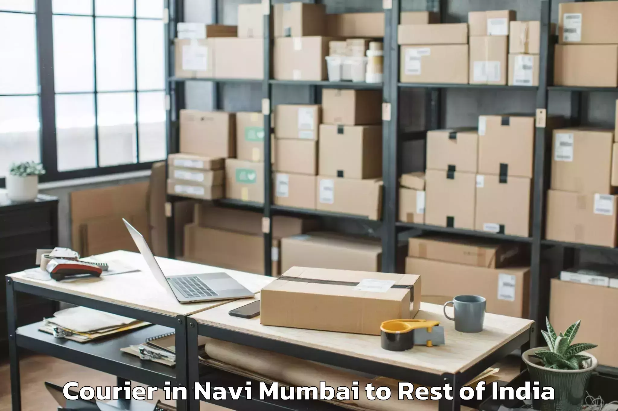 Easy Navi Mumbai to Zari Courier Booking